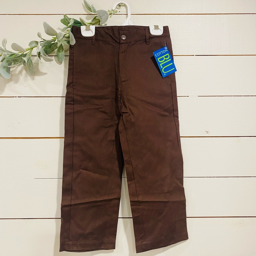 NWT Brown Khaki Dress Pants Cotton Blu